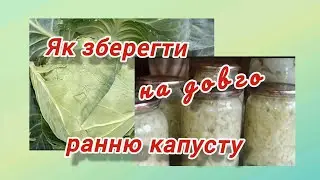 Три рецепти заготовки ранньої капусти на зиму @vsiogo_potroshku_u_seli