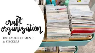 Scrapbook Pad & Sticker Embellishment Organization & A Giveaway!