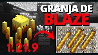 🔥 C&oacute;mo hacer la MEJOR GRANJA de BLAZE en Minecraft 1.21.9 💥 | F&Aacute;CIL y EFICIENTE