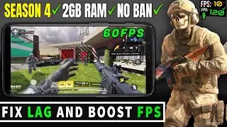 COD Mobile  Season 4 Lag Fix & FPS BOOST  - GFX Tool & Config File for Any Device No FPS Drops