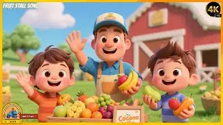 Fruit Stall Song for Kids 🍎🍌 | Fun Nursery Rhyme & Healthy Learning Song 🎶