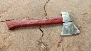 Blacksmithing - Forging A Power Axe From Steel Bar.