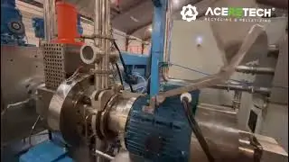 ACSS180 200 double stage recycling machine with SCF self-clean filter for EPS in Denmark factory