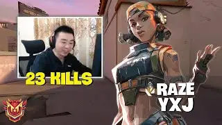 yxJ's Radiant Raze Masterclass: Unstoppable Entry and MVP Mechanics [Engsub]