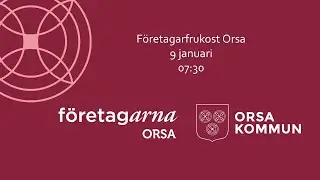 Företagarfrukost Orsa 9 jan 2026