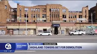 Highland Towers demolition underway in Highland Park after decades of vacancy