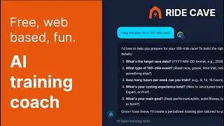 AI training coach on Ride Cave