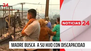 Dramático llamado: Madre busca a su hijo con discapacidad tras incendio forestal en Penco