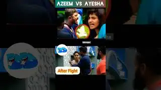 azeem vs ayesha #biggboss #biggbosstamil #ayesha #azeem #angry #redcard #ayeshathuglife