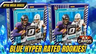 2025 OPTIC FOOTBALL MEGA BOXES &ndash; Chasing Blue Hyper Rated Rookies (Jaxson Dart)