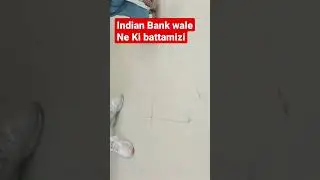 Indian staff Ne ki badtameezi #Indian Bank#shorts