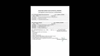 B.Ed 2nd &4th semester mgkvp time table 2024 #mgkvp#b.ed#bed#timetabl#2ndsem#4thsemesterexam