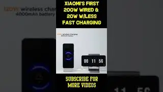 Xiaomi's First 200W Wired & 120W Wireless Fast Charging #shorts