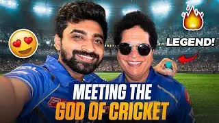 I Met Sachin Tendulkar at Station | MI vs RCB - Vlog