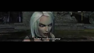 Lara Croft is really angry! - Tomb Raider Legend.