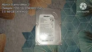 Maxtor STM380215AS [DiamondMax 21, 80GB] Spin Up/Down