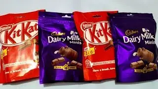 I Found Out Which Is BETTER Cadbury Dairy Milk Minis Or Nestle KitKat