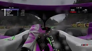 F1 2020 :: Final 3 Laps in wet weather in Italy (Cockpit view)