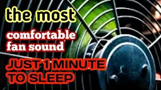 Relax with black screen fan sound and drift away