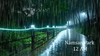 Fall into Deep Sleep in 3 Minutes with Soft Rain on Walking Path - ASMR White Noise for Relaxation