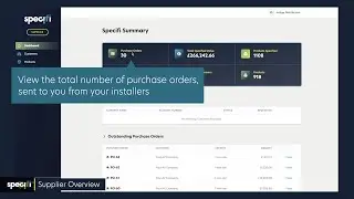 Specifi Supplier Overview - Proposal Software and Project Management Tool
