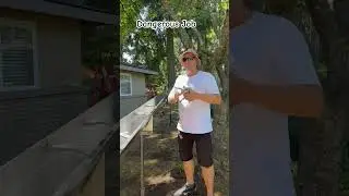I Quit Dangerous Job #shorts #gutter #construction #guttering #raingutter #diy #gutters #rain