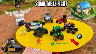 Rc John Deere Tractor Vs Rc Mahindra Thar Roxx Sumo Table