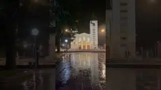 Medjugorje Evening Mass in Winter Rain