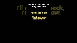 I&rsquo;ll Call You Back Meaning in Tamil | Daily English | The Basics Tamil