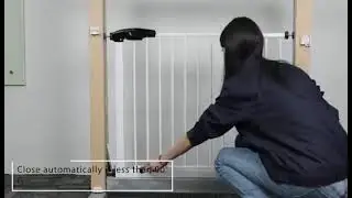 Walk Thru Safety Auto Close Gate, 71*76*2.5 CM - LIVINGbasics&reg;