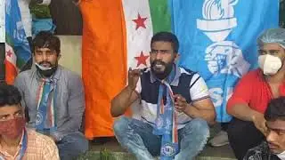 VENKAT BALMOOR live from #Pragathi Bhavan || #TelanganaNSUI #JusticeForStudents