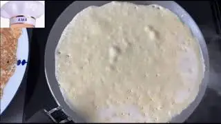 Жарю блины в сковородке АМС на индукционной плите 