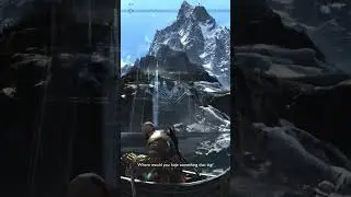 Even Kratos can see the hidden Jotunheim tower, god of war #shorts #godofwar #kratos #atreus #hidden