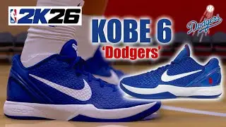 NBA 2K26 Shoe Creator - How to Make Kobe 6 'Dodgers'