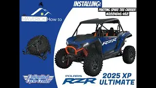 How to install the Factory Polaris SPARE TIRE CARRIER on a 2024 - 2025 RZR XP part # 2884546-458