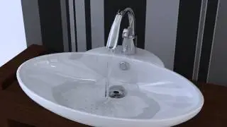 3D Water Animation Tap , 3ds Max, V-Ray,