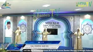 FRESH! Juara 1 Musabaqah Syarhil Quran Provinsi Banten 2020