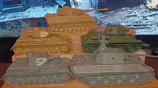 Классические игрушечные танки-солдаты!
