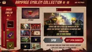 Code for free  fire rampage  emblem collection