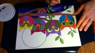 Aunt Carla's owl painting 1