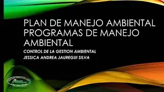 Plan de manejo ambiental