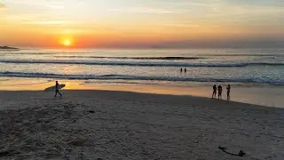 Sunset and surfers at Pringle Bay #SouthAfrica #🌅