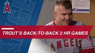 Mike Trout crushes two HRs in back-to-back games