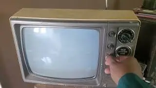 Black and white TV B/W 1983 model.