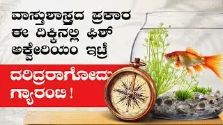 ಈ ದಿಕ್ಕಿನಲ್ಲಿ ಫಿಶ್‌ ಅಕ್ವೇರಿಯಂ ಇಟ್ರೆ ದರಿದ್ರರಾಗೋದು ಗ್ಯಾರಂಟಿ ! Change aquarium's direction immediately