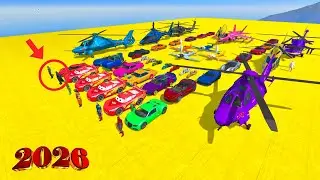 GTA 5 Rise of Legends 🚀🦸 | Spider-Man, Captain America & All Heroes Mega Ramp (2026)