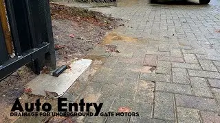 Drainage for underground gate motors