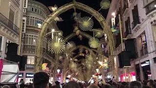 Light show in Larios street - Málaga 2019