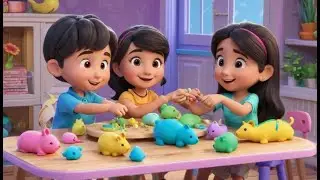 Play Dough Goes Squish Squish Squish | Kids Songs and Nursery Rhymes