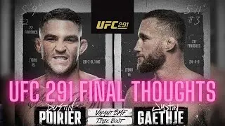 UFC 291 Final Thoughts: Betting, Draftkings, & Weigh-ins